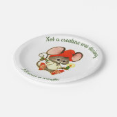Cute Kerstmis-muis Papieren Bordje (Gekanteld)