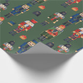 Cute Kerstmis Nutcracker Cadeaupapier (Hoek)