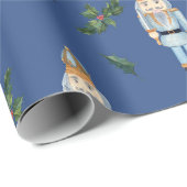 Cute Kerstmis Nutcracker Cadeaupapier (Rol Hoek)