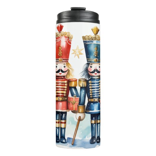 Cute Kerstmis Nutcracker Thermosbeker (Voorkant)