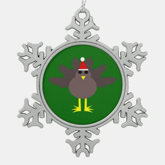 Cute Kerstmis Ornament Turkije (Voorkant)