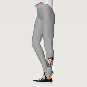 Cute Kerstmis Panda Beer Leggings