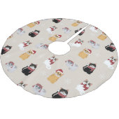 Cute Kerstmis Pattern Kerstboom Rok (Gekanteld)