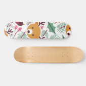 Cute Kerstmis Pattern Skateboard (Horizontaal)