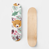 Cute Kerstmis Pattern Skateboard (Voorkant)