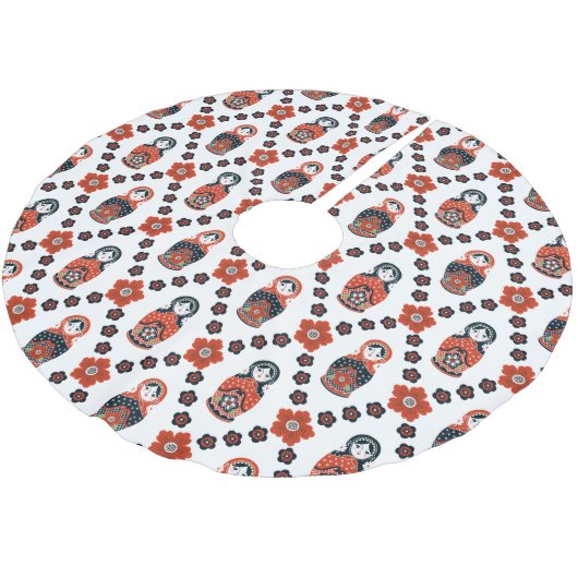 Cute Kerstmis Pattern Tree Skirt Kerstboom Rok (Gekanteld)