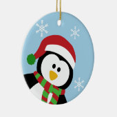 Cute Kerstmis Penguin Ornament (Rechts)