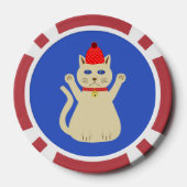 Cute Kerstmis Poker Chips (Achterkant)