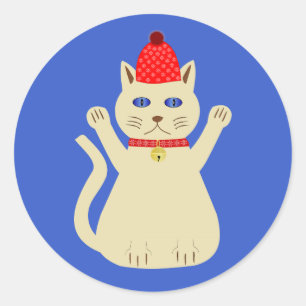 Cute Kerstmis Ronde Sticker