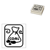 Cute Kerstmis Rubber Stamp Rubberstempel (Gestempeld)