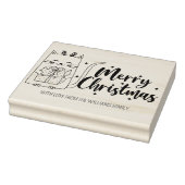 Cute Kerstmis Rubberstempel (Stempel)