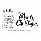 Cute Kerstmis Rubberstempel (Afrduk)
