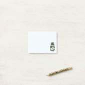 Cute Kerstmis Snowman Post-it Notes (Op bureau)