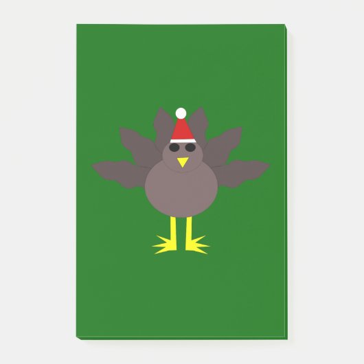 Cute Kerstmis Turkije Post merkt op Pad Post-it® Notes (Voorkant)