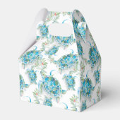 Cute Kerstmis Waterverf Zee Turtle Bedankdoosjes (Achterkant)