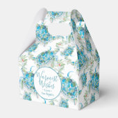 Cute Kerstmis Waterverf Zee Turtle Bedankdoosjes (Voorkant Zijde)