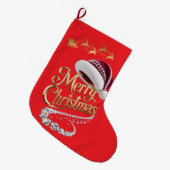 Cute Kerstmuts Grote Kerstsok (Voorkant (Hangend))