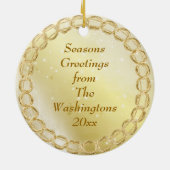 Cute Kerstna die Flute Ornament speelt (Achterkant)