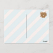 Cute kerstontbijtkoek briefkaart (Achterkant)