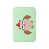 Cute Kerstoowl Bath Mat (Voorkant Verticaal)