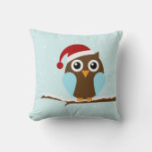 Cute Kerstoowl Kussen (Voorkant)