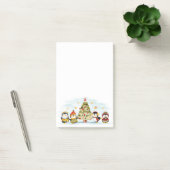 Cute KerstPenquins Post-it® Notes (Kantoor)