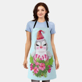 Cute Kerstpinguïn in Santa Hat Schort (Gedragen)