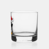 Cute Kerstpinguin Personaliseren Whisky Glas (Links)