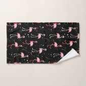 Cute kerstroze flamingo patroon handdoek (Handdoek)