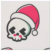 Cute kerstschedel stof (Close Up)