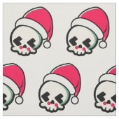 Cute kerstschedel stof (Swatch)