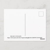 Cute Kerstsnowman Briefkaart (Achterkant)