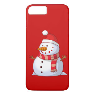 Cute Kerstsnowman iPhone 8 Plus / 7 Plus Hoesje