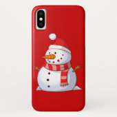 Cute Kerstsnowman Case-Mate iPhone Case (Achterkant)