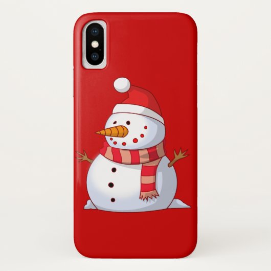 Cute Kerstsnowman Case-Mate iPhone Case (Achterkant)