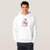 Cute Kerstsnowman Hoodie (Voorkant volledig)