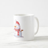 Cute Kerstsnowman Koffiemok (Voorkant rechts)