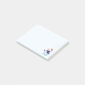 Cute Kerstsnowman Post-it® Notes (Schuin)