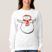 Cute Kerstsnowman Trui (Voorkant)