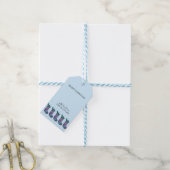 Cute kerststaar-patrooncadeautjes voor Labels Cadeaulabel (Met Touw)