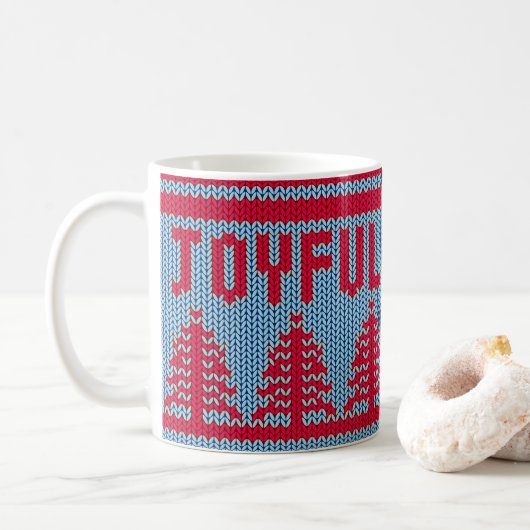 Cute KerstSweater Joyful | Mok (Met donut)