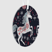Cute Kerstunicorn Ornament (voorkant)