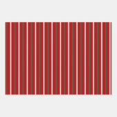 Cute kerstval Pattern Red Green White Gift Inpakpapier Vel (Voorkant 2)