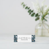 Cute Kerstwinter Animals Pattern Mini Visitekaartje (Staand voorkant)