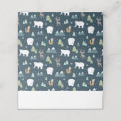 Cute Kerstwinter Animals Rustin Pattern (Buitenkant ongevouwen)