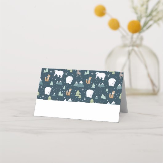 Cute Kerstwinter Animals Rustin Pattern (Voorkant)