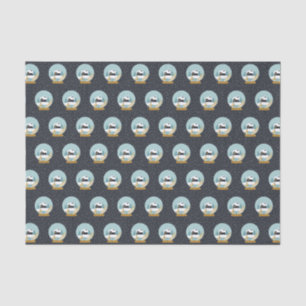 Cute KerstWinter Snow Wereldbol Pattern Tissuepapier