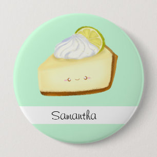 Cute Key Limoen Pie Ronde Button 4,0 Cm