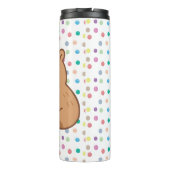 Cute Kids Capybara Popcorn Snack Time Thermosbeker (Achterkant)