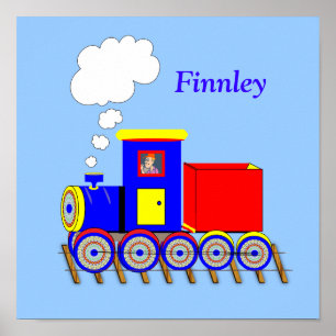 Cute Kids Choo Choo Trein Persoonlijke Poster